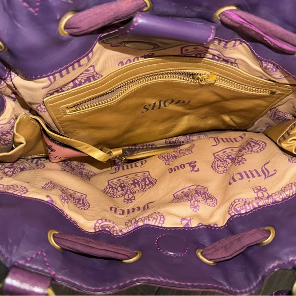 Vintage Y2K Juicy Couture Daydreamer bag in purple velvet EUC - Picture 9 of 16